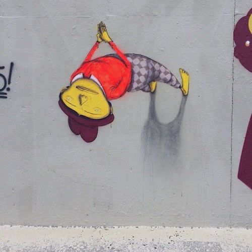 "Vamos ver quanto tempo dura este #naoaocinza #prefeituracontinuaapagandograffitiemsaopaulo" (Foto: Instagram Oficial OSGEMEOS | Reprodução)
